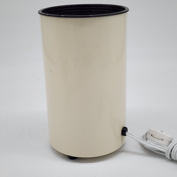 Vintage Kovacs Cylinder Shaped Accent Up Lamp White Metal - Picture 6 of 8